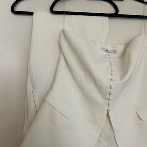 Elegant White Women's Suit by Zara